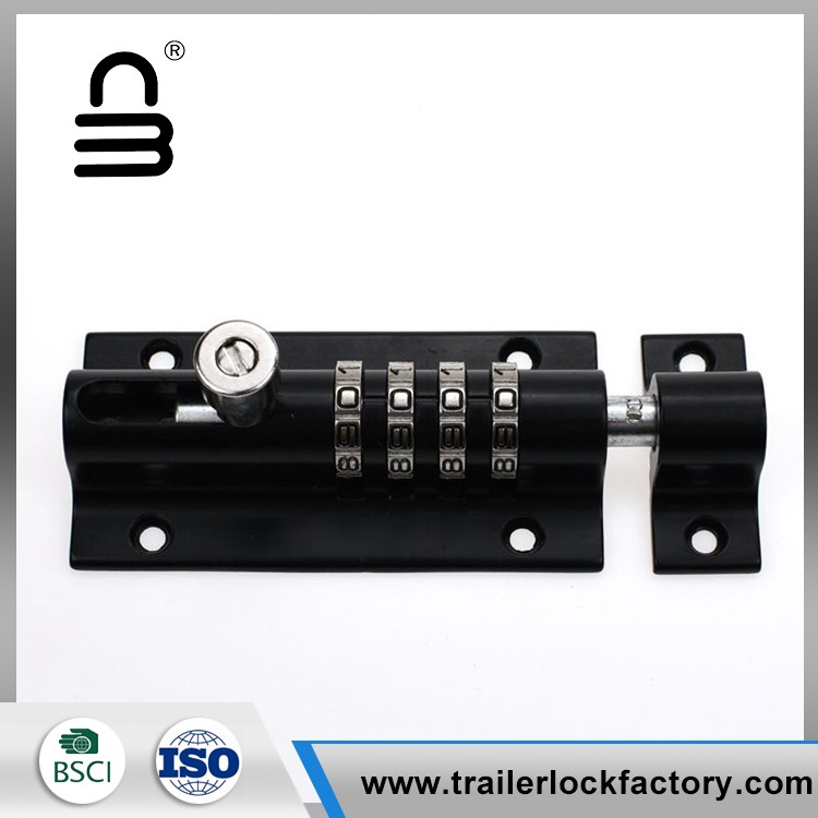 4 Digit Sliding Bolt Door Lock